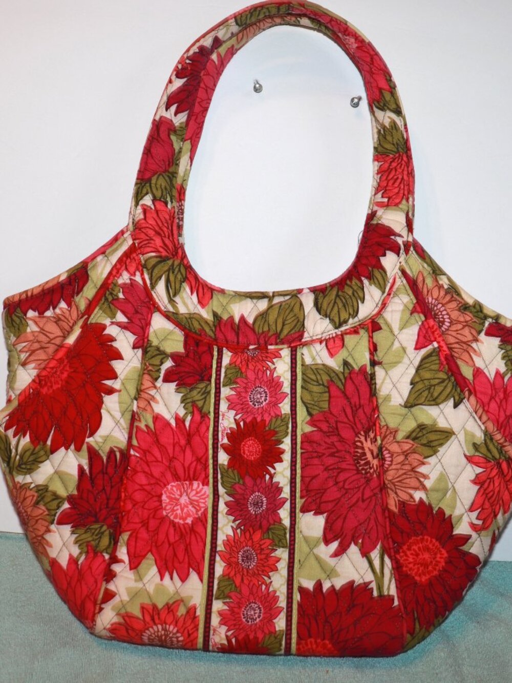 Vera Bradley Hello Dahlia Retired Tote Bag Shoulder Purse